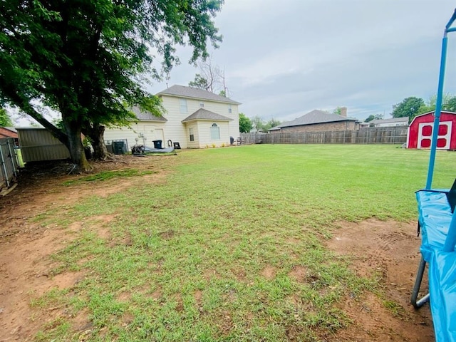 416 S Harrison Ave, Blanchard, OK 73010 - view of yard featuring a shed and an outbuilding