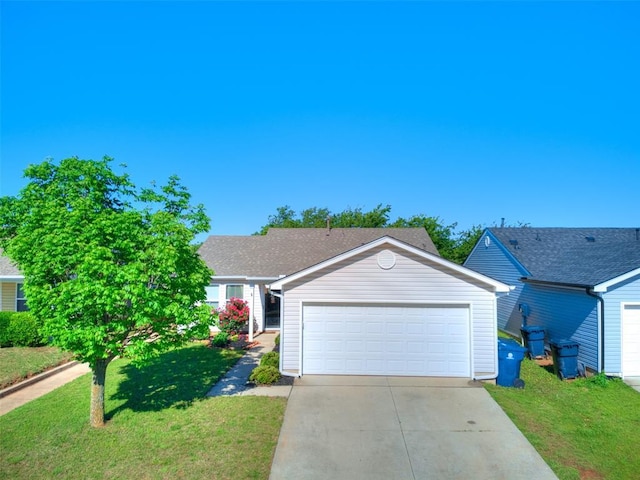 9321 Checkerbloom Dr, Oklahoma City, OK 73165 - view of front of house with a front yard and concrete driveway