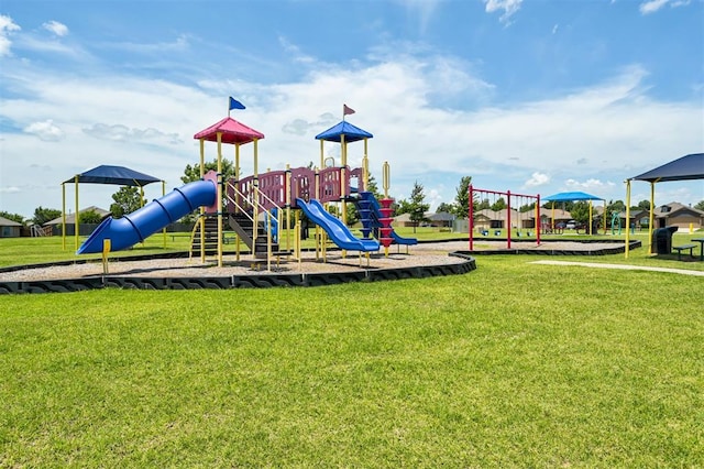12032 SW 10th St, Yukon, OK 73099 - communal playground featuring a lawn