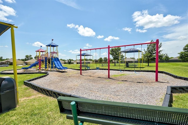 12032 SW 10th St, Yukon, OK 73099 - community play area with a lawn