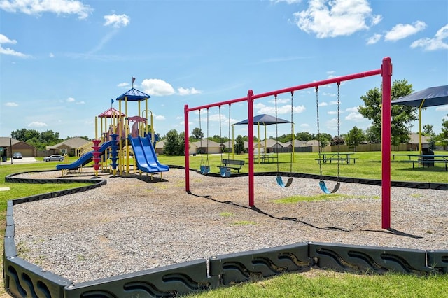 12032 SW 10th St, Yukon, OK 73099 - view of communal playground