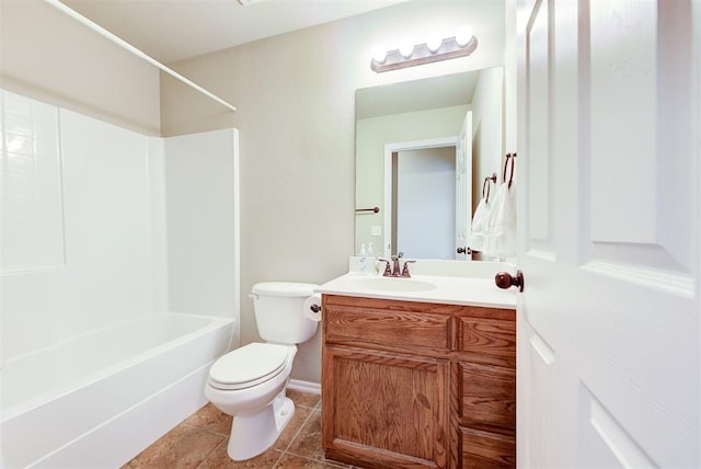 12032 SW 10th St, Yukon, OK 73099 - bathroom featuring vanity, bathtub / shower combination, and tile patterned flooring