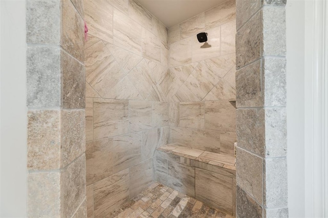 8208 Poplar Dr, Edmond, OK 73034 - bathroom view of a tile shower