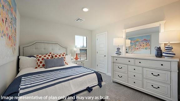 2504 Kathleens Xing, Yukon, OK 73099 - carpeted bedroom featuring recessed lighting