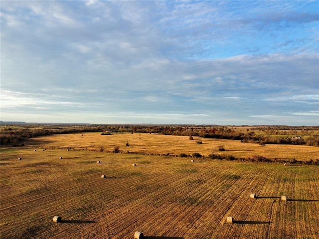 view of undeveloped land with rural landscape