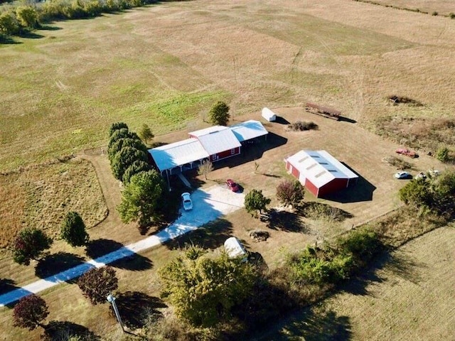 aerial view of sparsely populated area