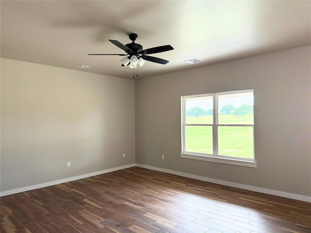 2476 County St Unit 2960, Blanchard, OK 73010 - empty room with wood finished floors, baseboards, and ceiling fan