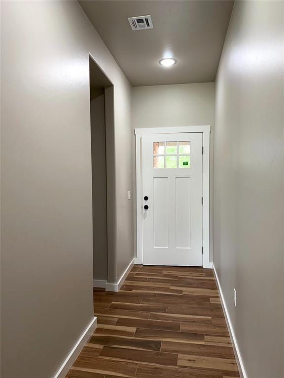 2476 County St Unit 2960, Blanchard, OK 73010 - entryway with dark wood finished floors and baseboards