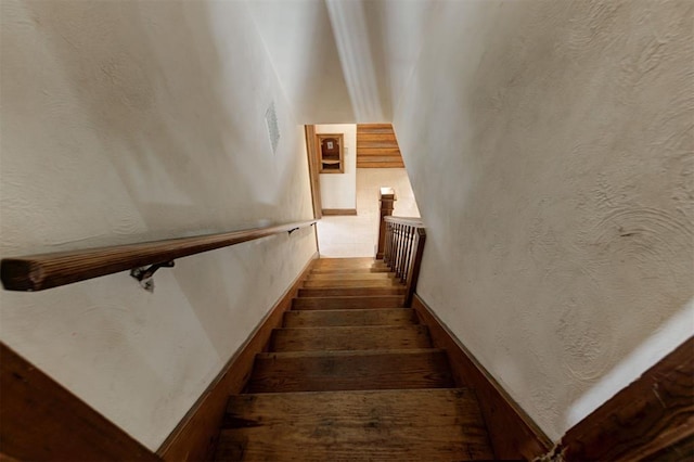 100 S Macomb Ave, El Reno, OK 73036 - staircase with wood finished floors