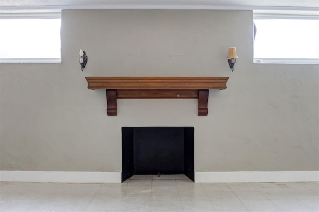 100 S Macomb Ave, El Reno, OK 73036 - detailed view of baseboards and a fireplace