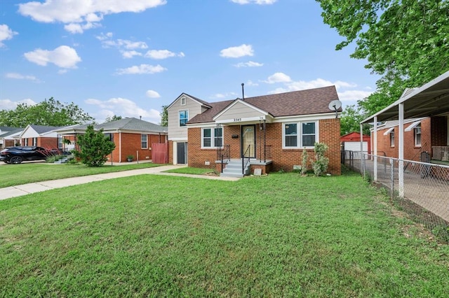 2545 W Eubanks St, Oklahoma City, OK 73112 - view of front of house featuring concrete driveway, brick siding, and a garage