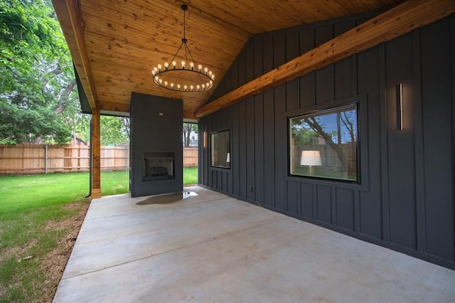 2101 NW 60th St, Oklahoma City, OK 73112 - view of patio / terrace featuring an outdoor fireplace