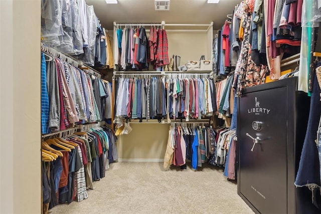 19724 Meadow Bend Ave, Edmond, OK 73012 - walk in closet with carpet floors