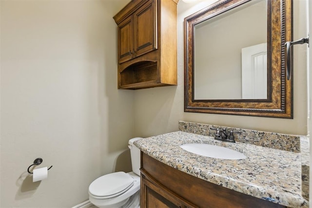 19724 Meadow Bend Ave, Edmond, OK 73012 - half bath featuring toilet and vanity