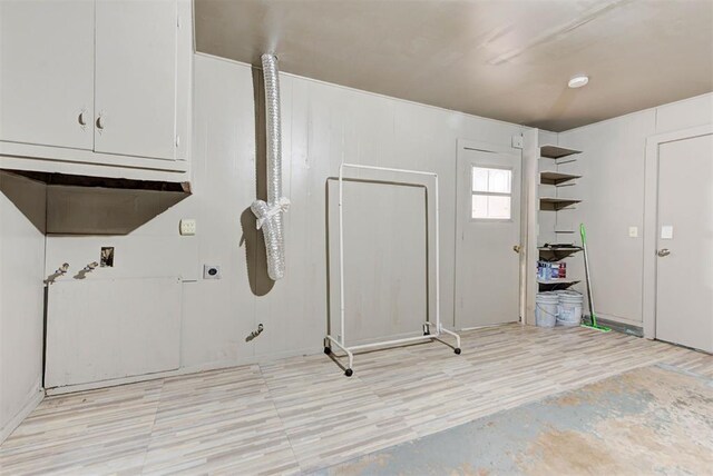 entrance foyer with light wood finished floors