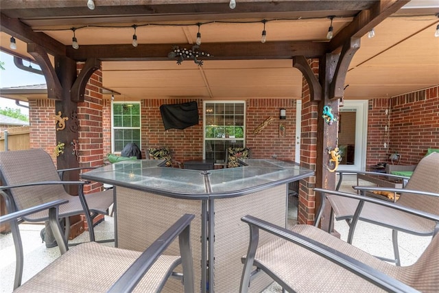 3305 Tecumseh Meadows Way, Norman, OK 73069 - view of patio with outdoor dining area