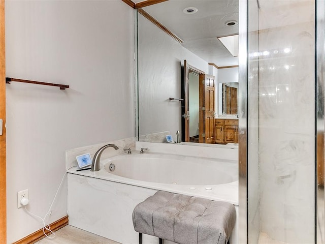 full bathroom featuring a bath