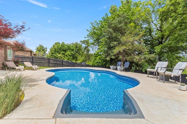 13141 Austrian Pine Dr, Choctaw, OK 73020 - view of pool with a patio and a fenced backyard