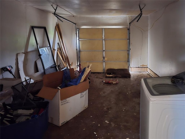 3401 SW Abilene Dr, Lawton, OK 73501 - garage with washer / clothes dryer
