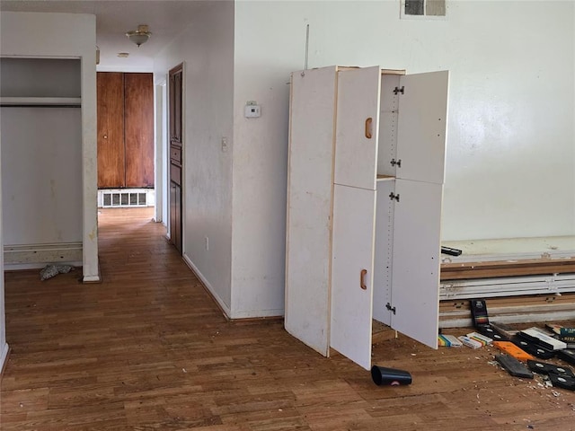 3401 SW Abilene Dr, Lawton, OK 73501 - hall featuring wood finished floors