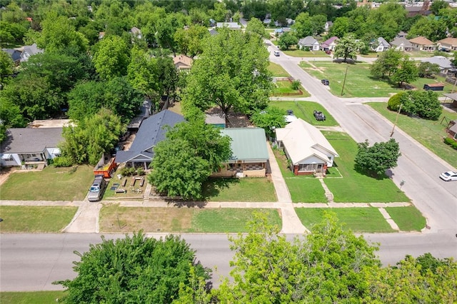 aerial perspective of suburban area