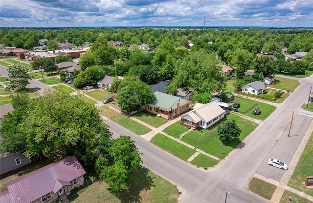 aerial view of residential area