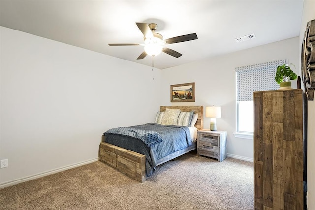 8400 Poplar Dr, Edmond, OK 73034 - bedroom featuring carpet and ceiling fan