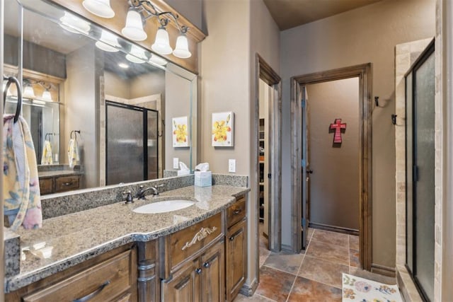 12812 NW 6th St, Yukon, OK 73099 - full bath with a shower stall and vanity