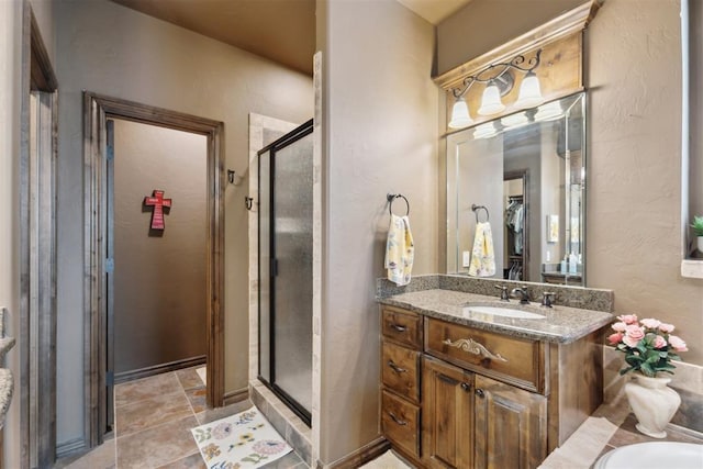 12812 NW 6th St, Yukon, OK 73099 - full bath with a shower stall and vanity