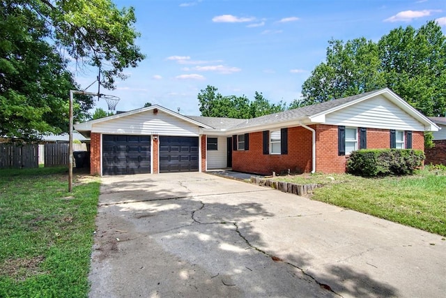 2528 Oakridge Dr, Bethany, OK 73008 - ranch-style house with an attached garage, brick siding, and driveway