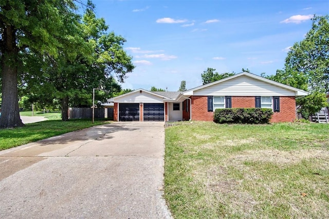 2528 Oakridge Dr, Bethany, OK 73008 - ranch-style house featuring brick siding, a garage, and concrete driveway