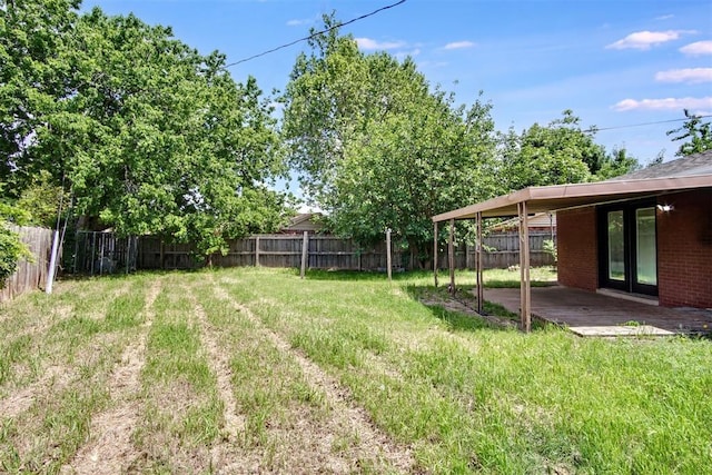 2528 Oakridge Dr, Bethany, OK 73008 - view of yard with french doors