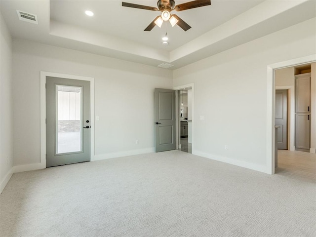 4850 Ranchero Dr, Edmond, OK 73025 - unfurnished room with light carpet, baseboards, and recessed lighting