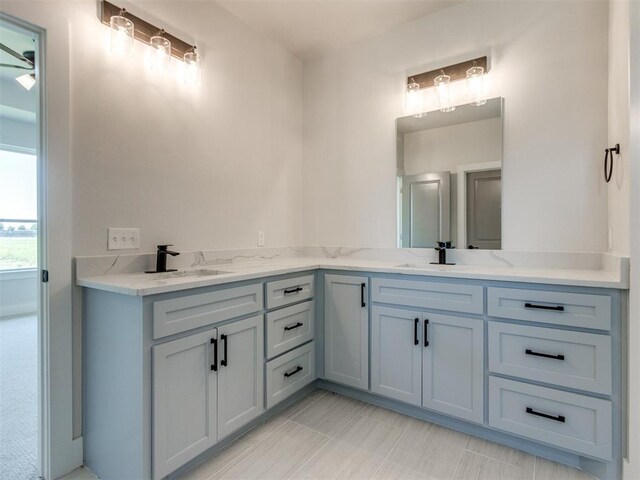 4850 Ranchero Dr, Edmond, OK 73025 - full bath with double vanity