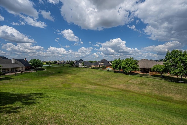 view of yard with a residential view