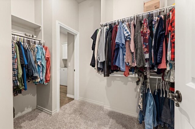 9117 NW 123rd St, Yukon, OK 73099 - walk in closet with carpet floors