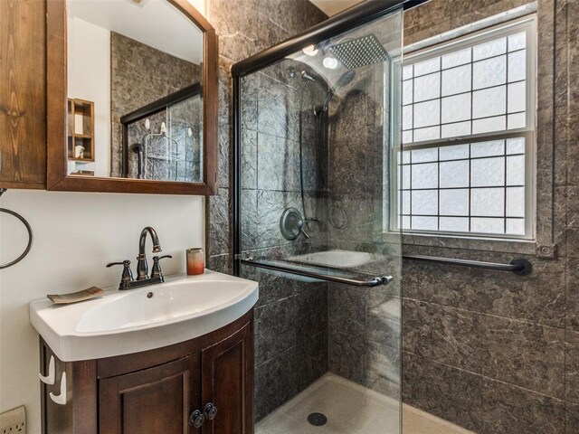 3208 NW 34th St, Oklahoma City, OK 73112 - full bath with a shower stall and vanity