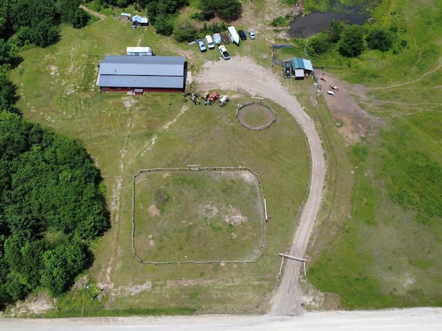 377056 E 1040th Rd, Okemah, OK 74859 - aerial view of property and surrounding area