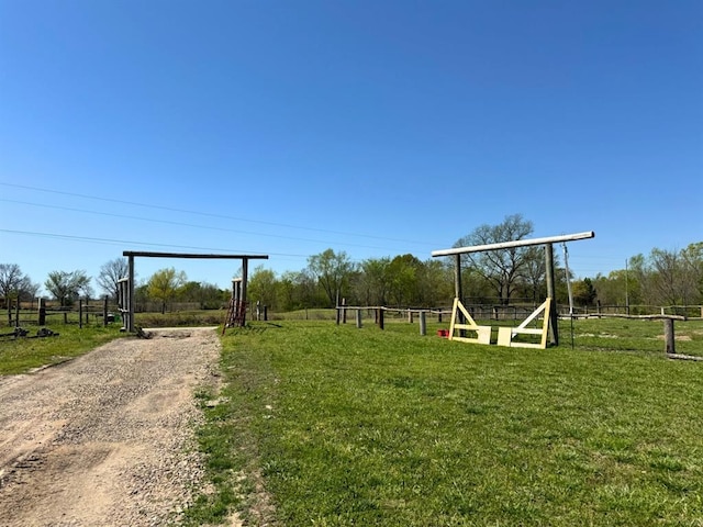 377056 E 1040th Rd, Okemah, OK 74859 - view of yard featuring dirt driveway