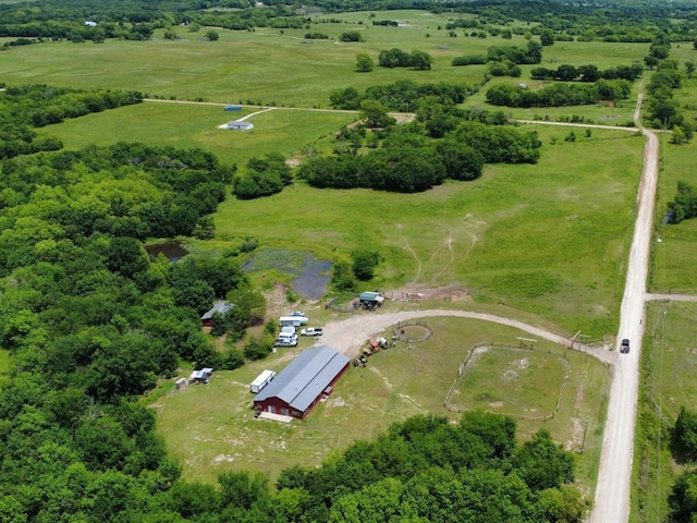 377056 E 1040th Rd, Okemah, OK 74859 - aerial overview of property's location with rural landscape