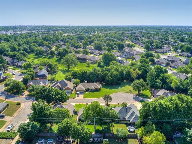 aerial perspective of suburban area