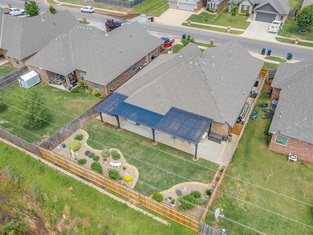 aerial perspective of suburban area
