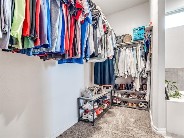 10301 NW 25th St, Yukon, OK 73099 - spacious closet featuring carpet