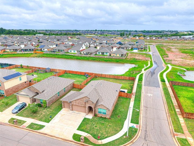 10301 NW 25th St, Yukon, OK 73099 - aerial view of residential area featuring a large body of water