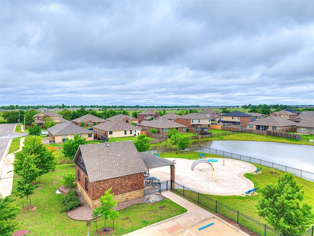 10301 NW 25th St, Yukon, OK 73099 - aerial view of residential area with a nearby body of water