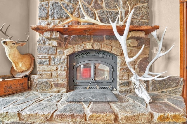 21698 SW Coombs Rd, Cache, OK 73527 - detailed view of a wood stove