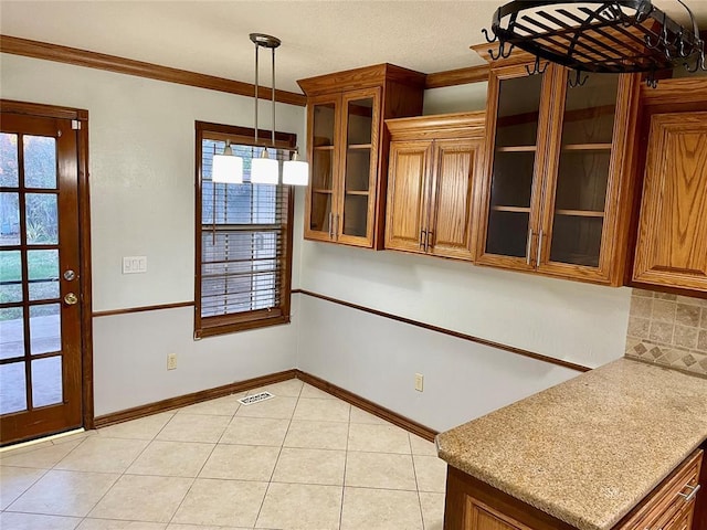 3113 SW 125th St, Oklahoma City, OK 73170 - unfurnished dining area with light tile patterned floors and baseboards