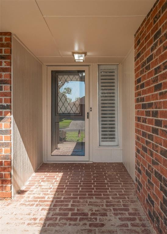 8720 Raven Ave, Oklahoma City, OK 73132 - entrance to property with brick siding
