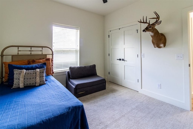 bedroom with carpet flooring
