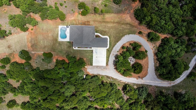 aerial view of property's location